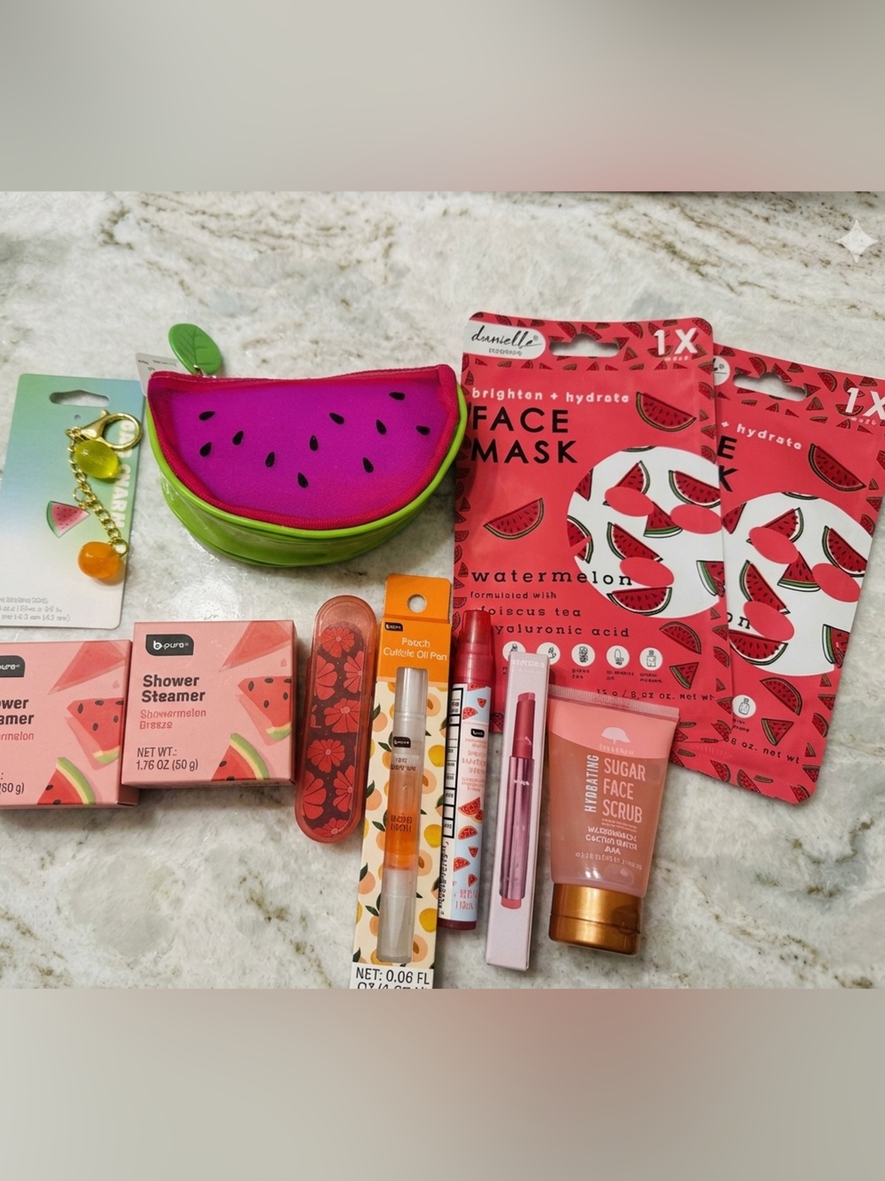 Watermelon Face Mask & Sugar Face Scrub Set - 11 piece gift set!
